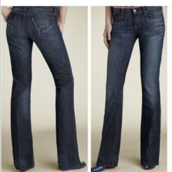 Citizens of Humanity Women's margo#o85 Blue Stretch Low Waist Bootcut Jeans 28 - Picture 1 of 10
